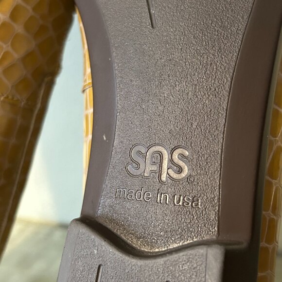 SAS "Simplify" Women's Embossed Patent Leather Croc Loafers Sz 8.5 to 9 - Picture 4 of 10